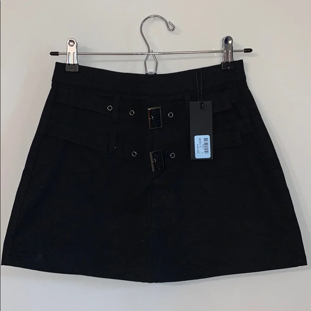 NEW Vintage LF Carmar Denim Double Belted Skirt